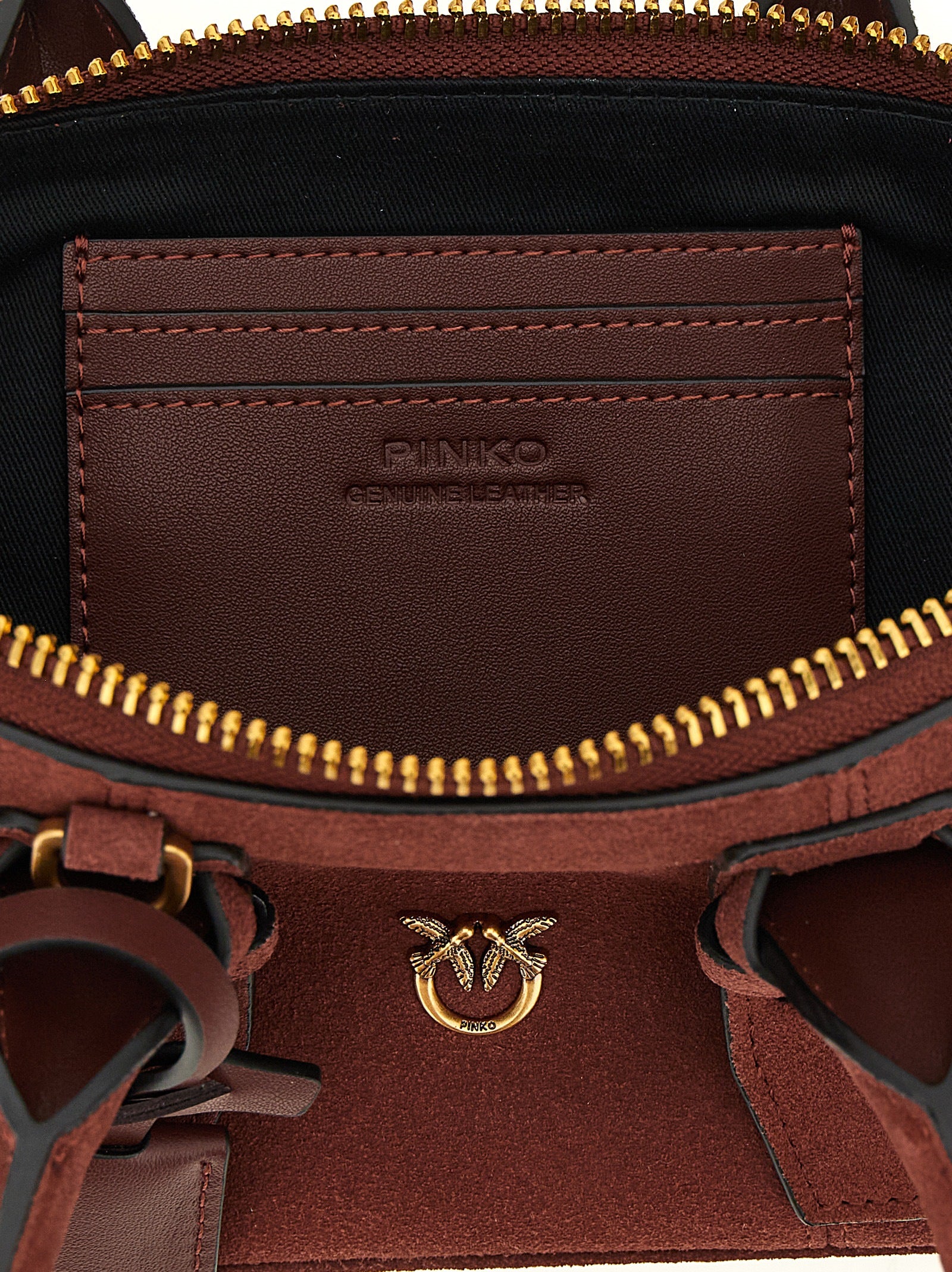 Bordeaux Cowhide Bowling Baguette Shoulder Bag