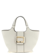 Mini Gray Calfskin Tote Bag