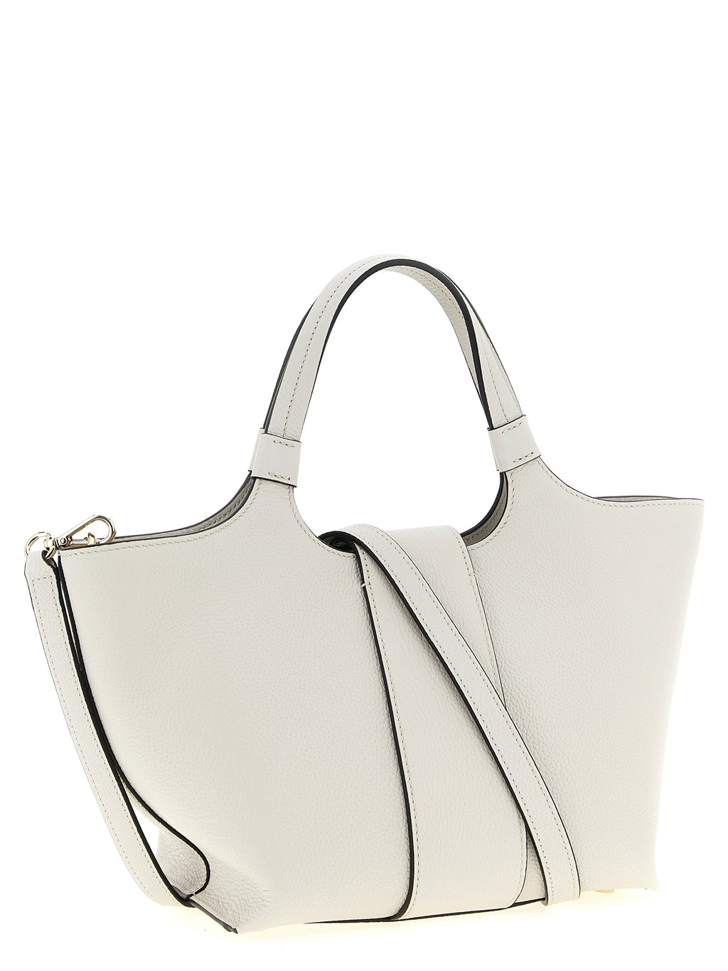 Mini Gray Calfskin Tote Bag