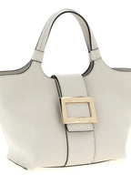 Mini Gray Calfskin Tote Bag