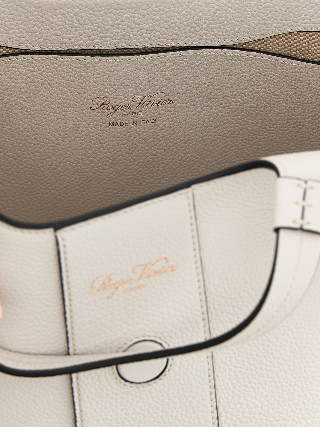 Mini Gray Calfskin Tote Bag