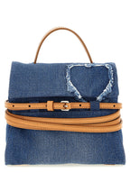 Cotton and Calfskin Tie Me Handbag