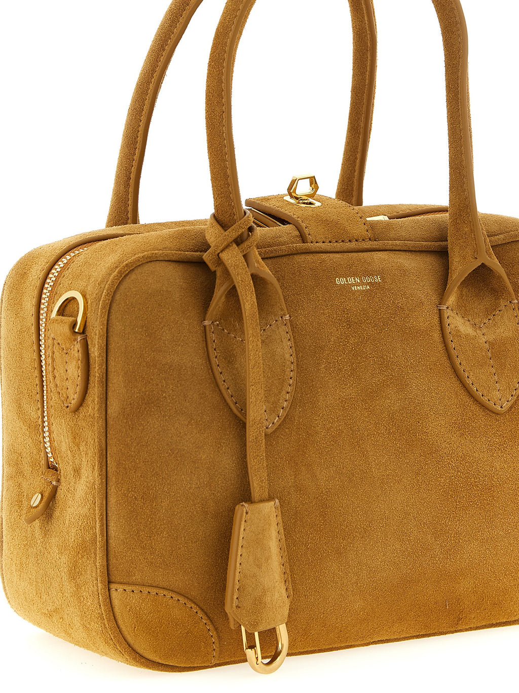 Vita Suede Beige Handbag