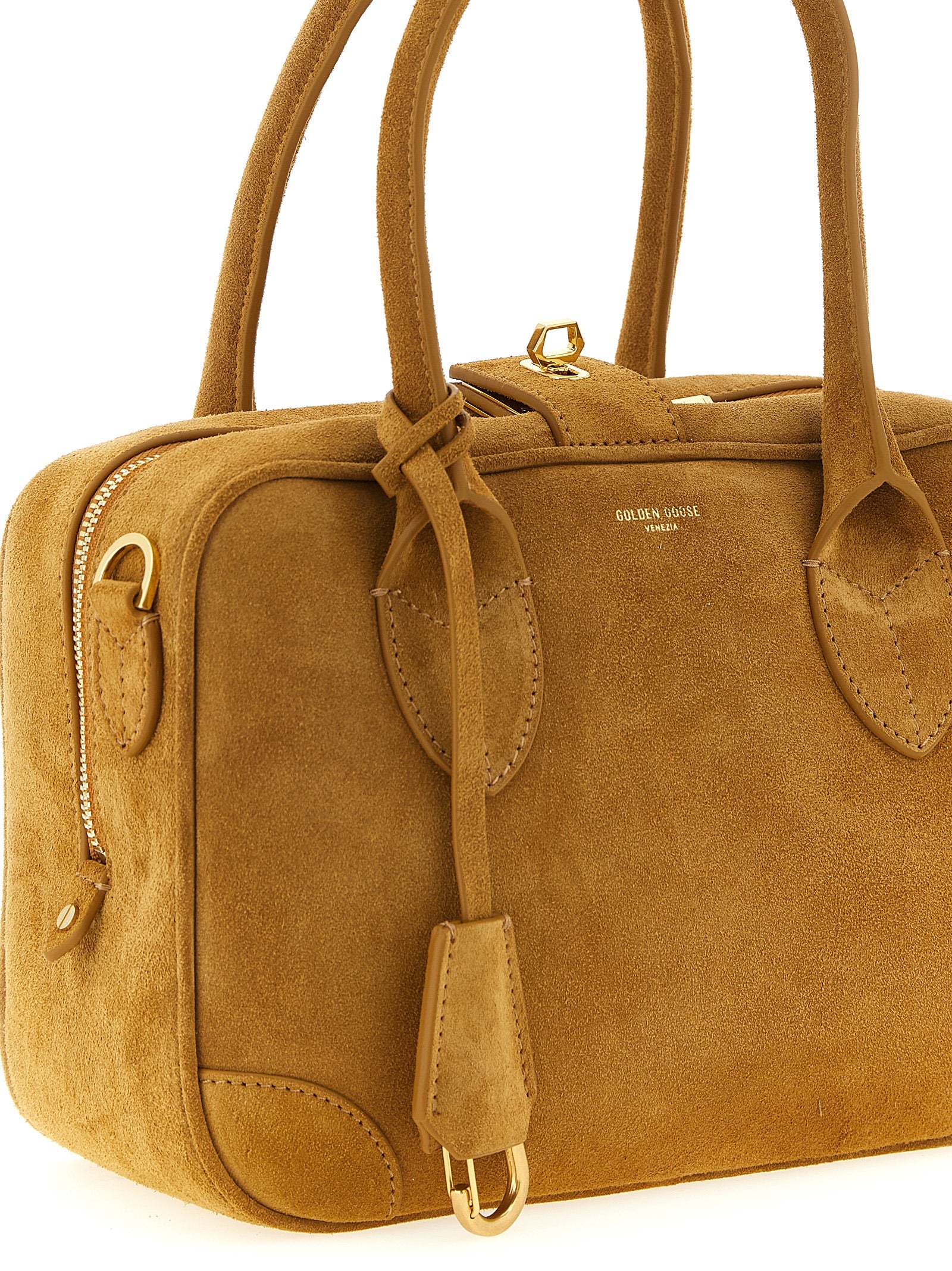 Vita Suede Beige Handbag