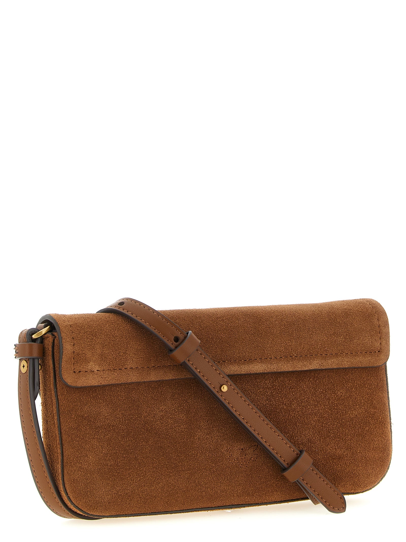 Brown Cowhide Shoulder Bag