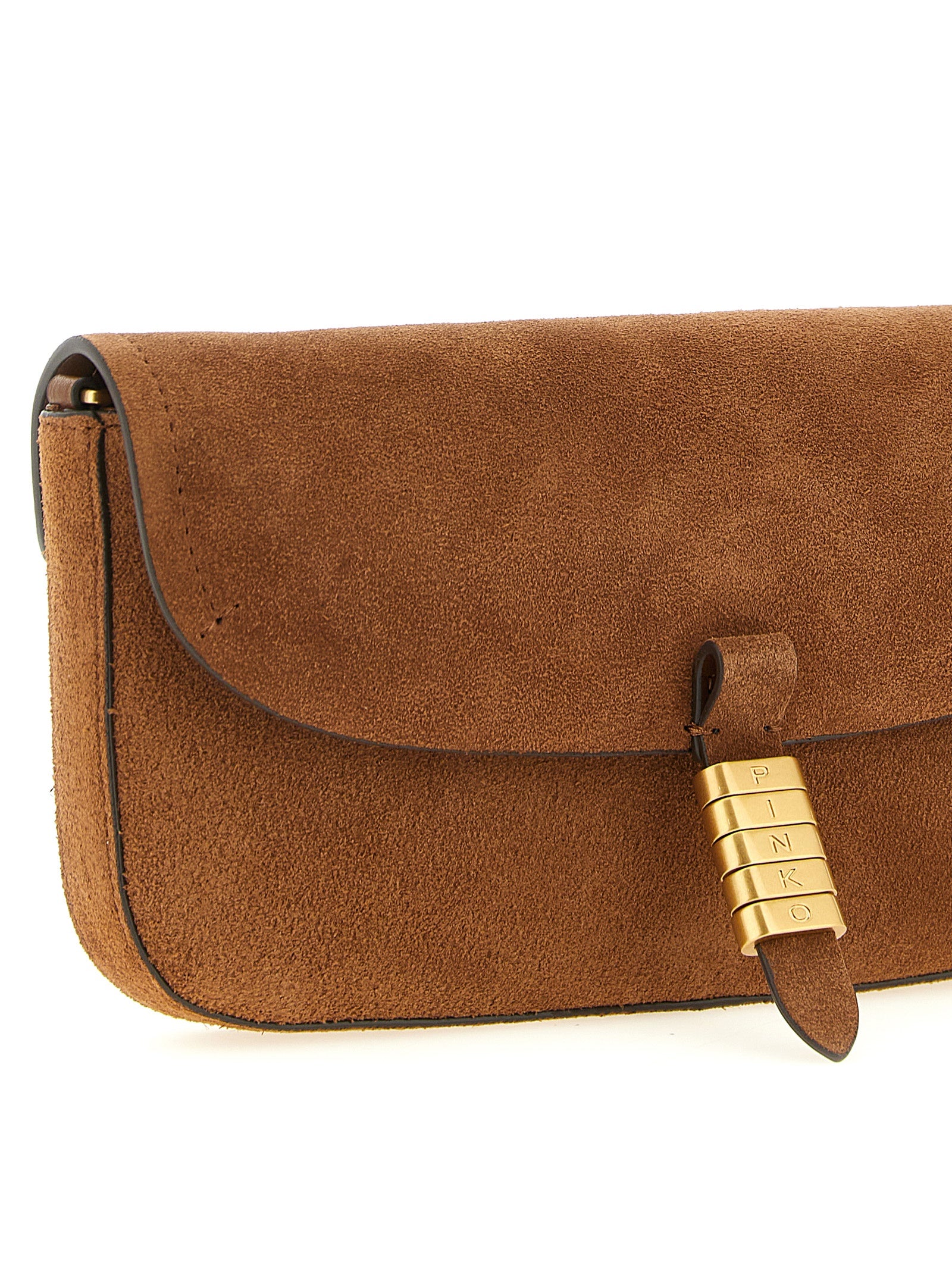 Brown Cowhide Shoulder Bag