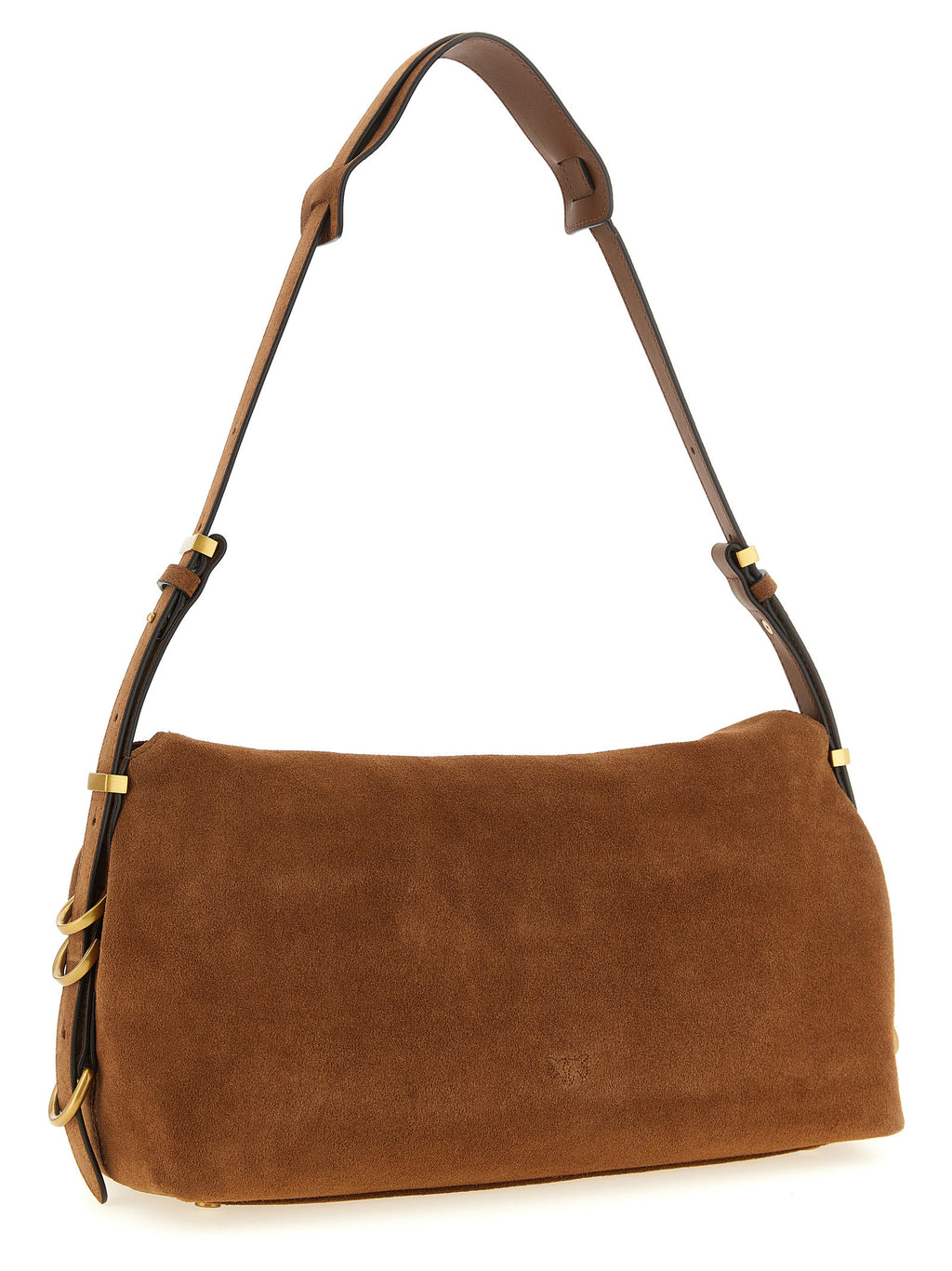 Saddle Horizontal Brown Cowhide Shoulder Bag