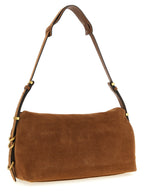 Saddle Horizontal Brown Cowhide Shoulder Bag