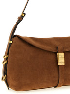 Saddle Horizontal Brown Cowhide Shoulder Bag