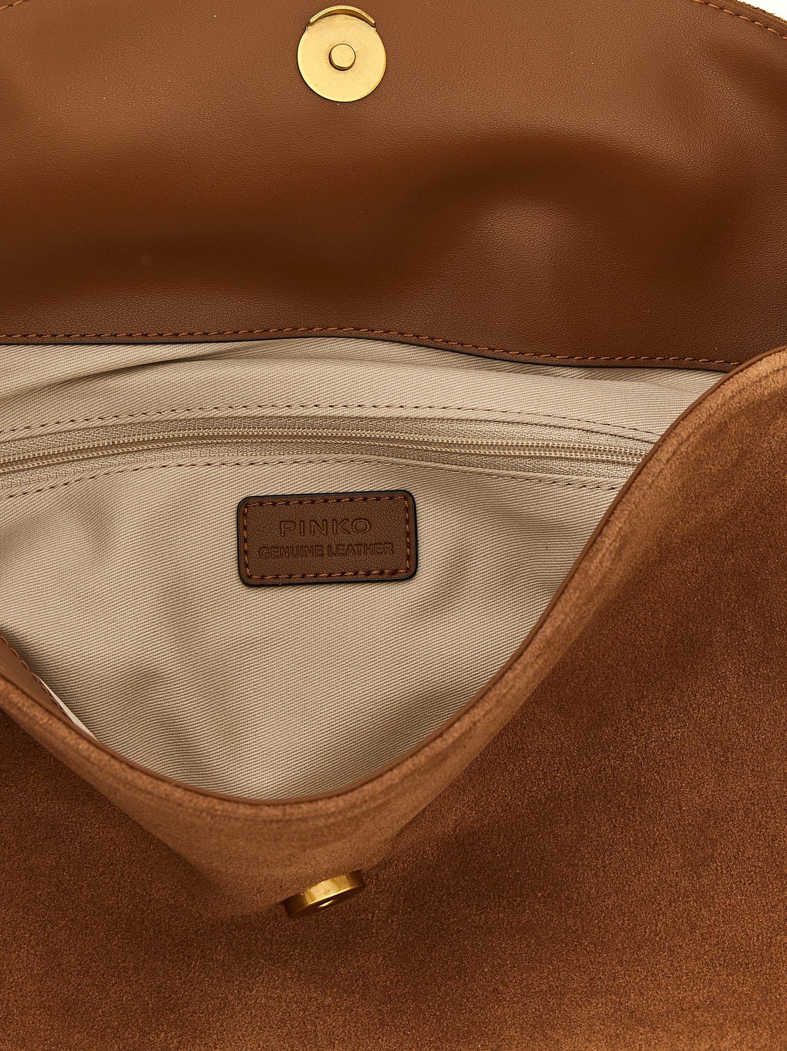 Saddle Horizontal Brown Cowhide Shoulder Bag