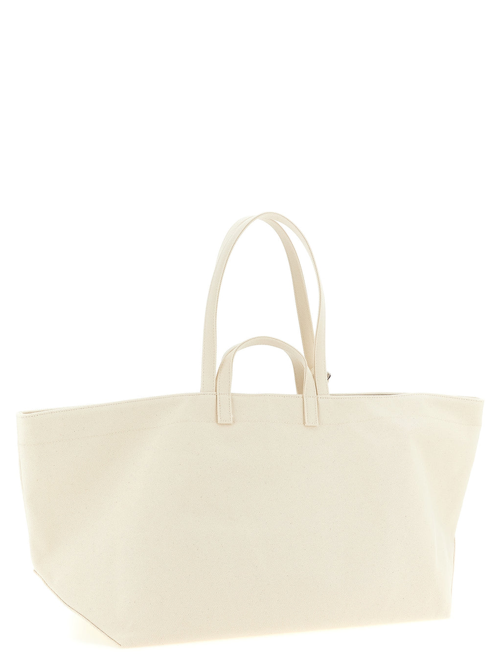 Beige Cotton Canvas Le Drummer Toile Tote