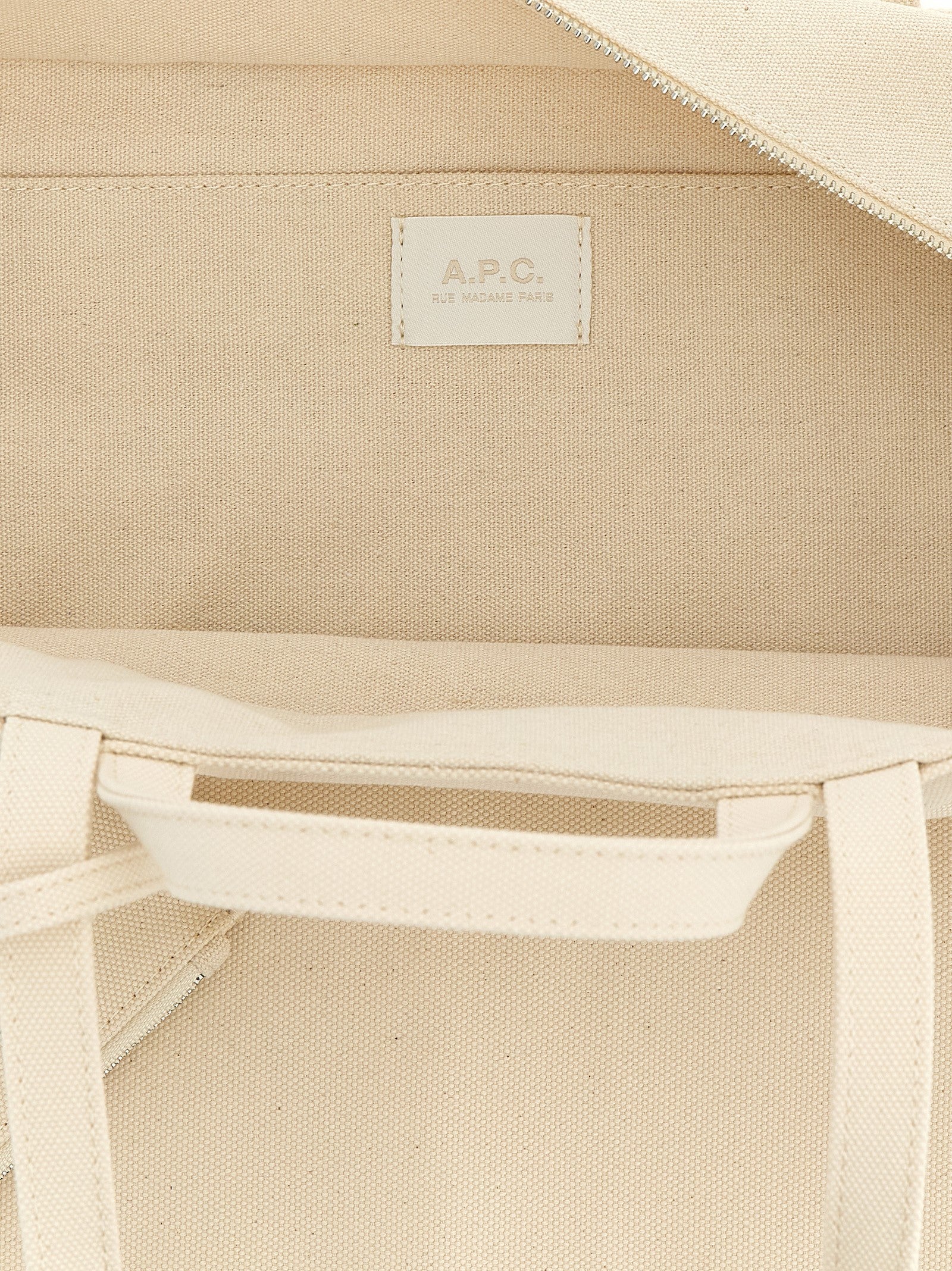 Beige Cotton Canvas Le Drummer Toile Tote