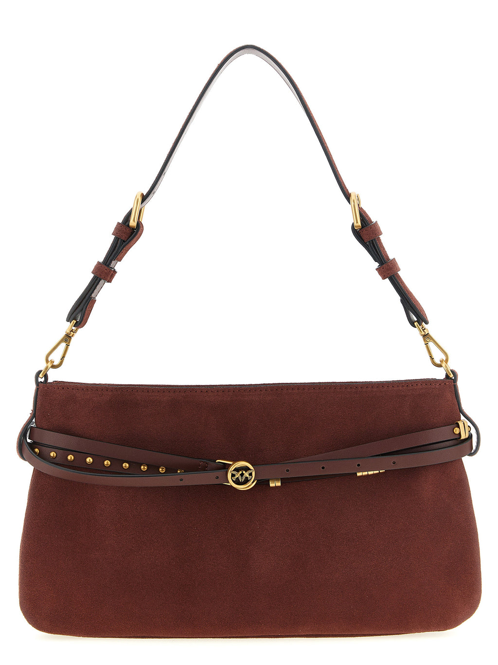 Bordeaux Cowhide Belt Shoulder Bag