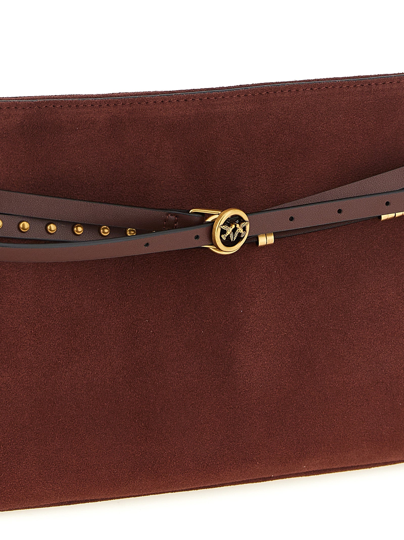 Bordeaux Cowhide Belt Shoulder Bag