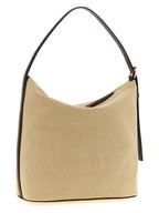 Beige Cotton Vera Shoulder Bag