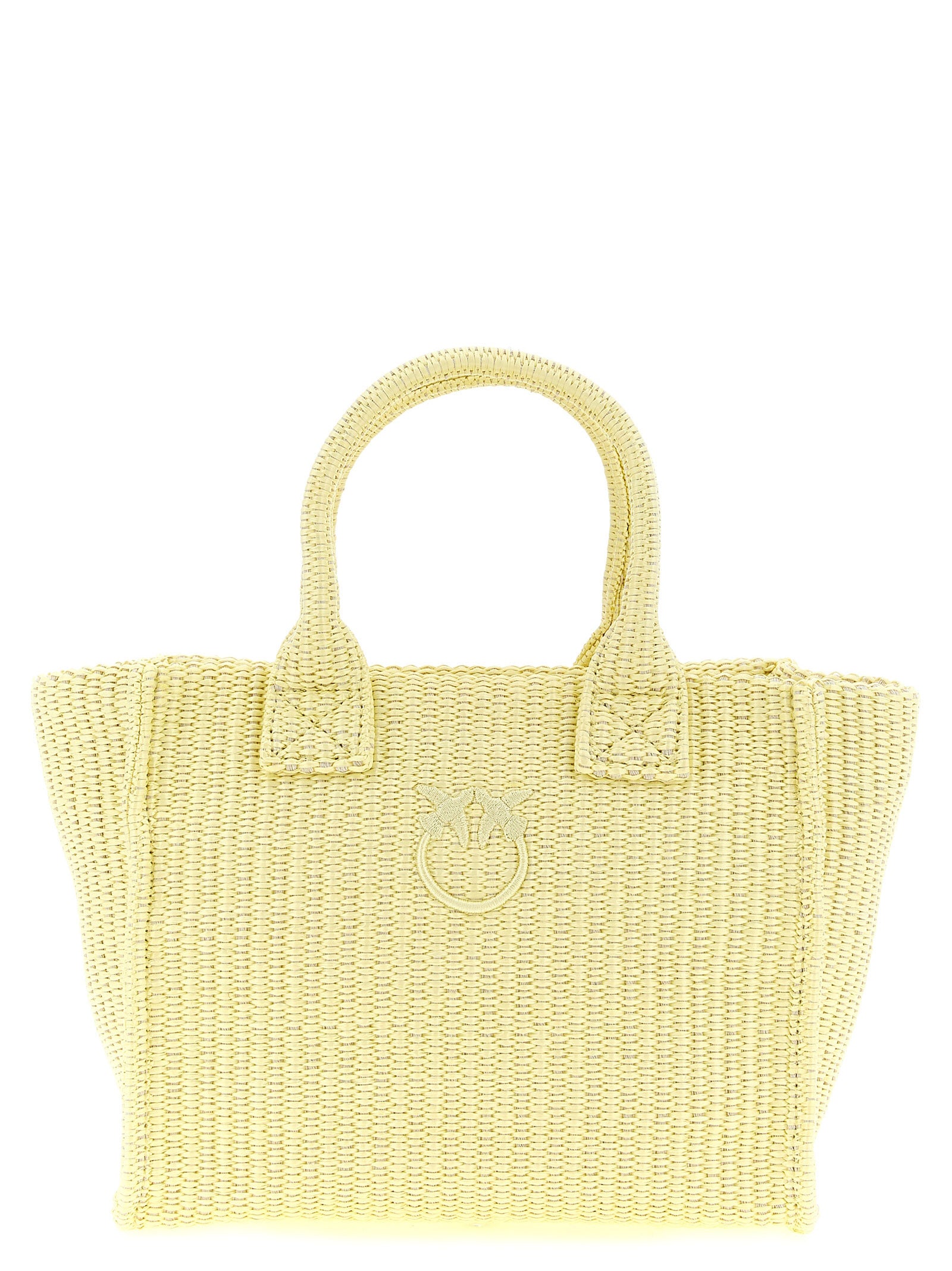 Mini Raffia & Polypropylene Tote Bag
