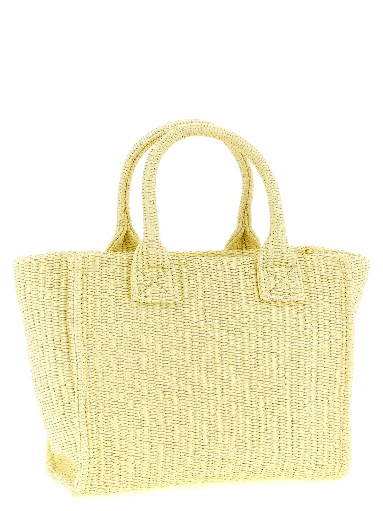 Mini Raffia & Polypropylene Tote Bag