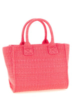 Fuchsia Polypropylene Love Birds Diamond Mini Shopping Bag