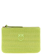 Green Love Birds Clutch Bag