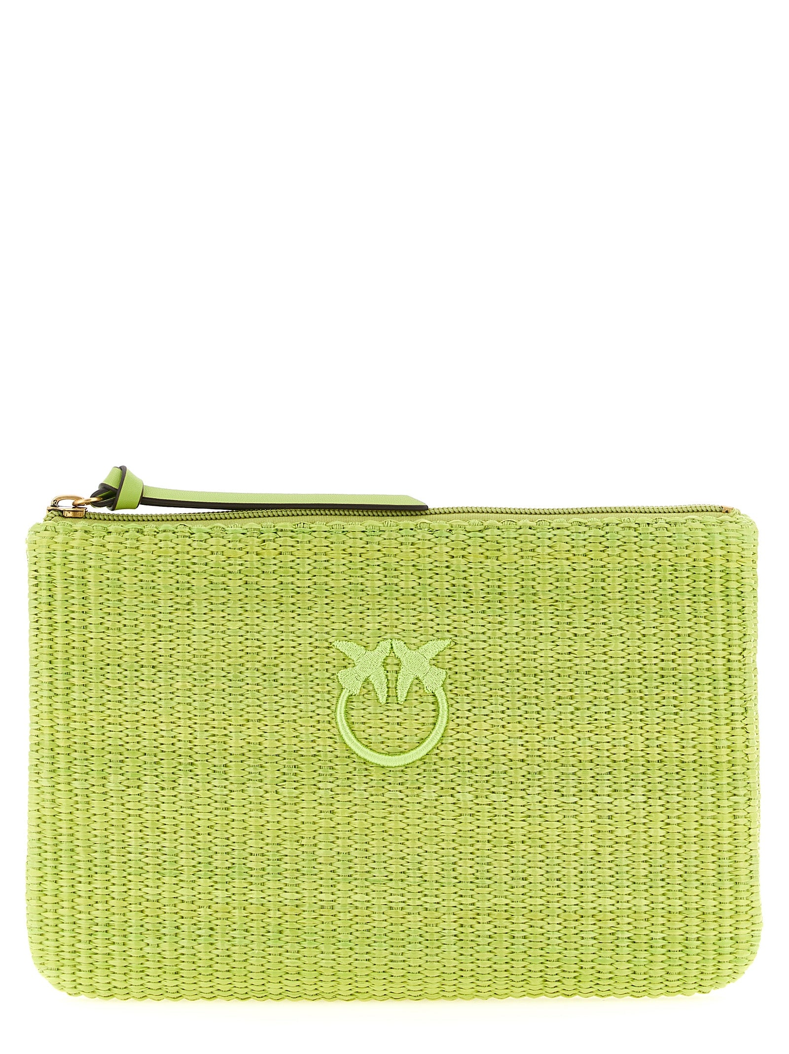 Green Love Birds Clutch Bag