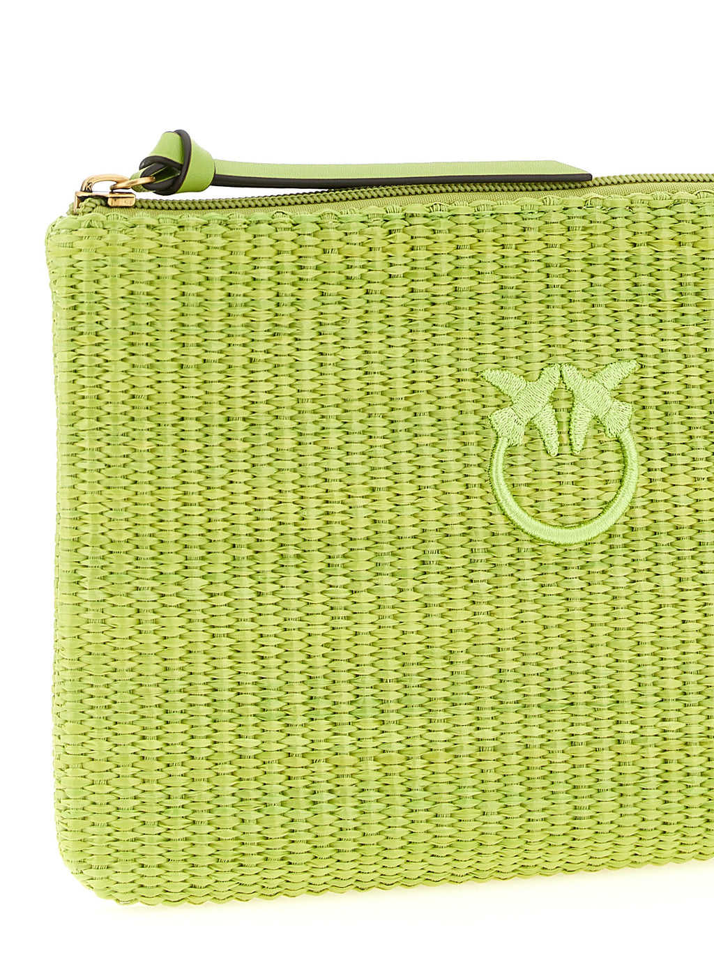 Green Love Birds Clutch Bag