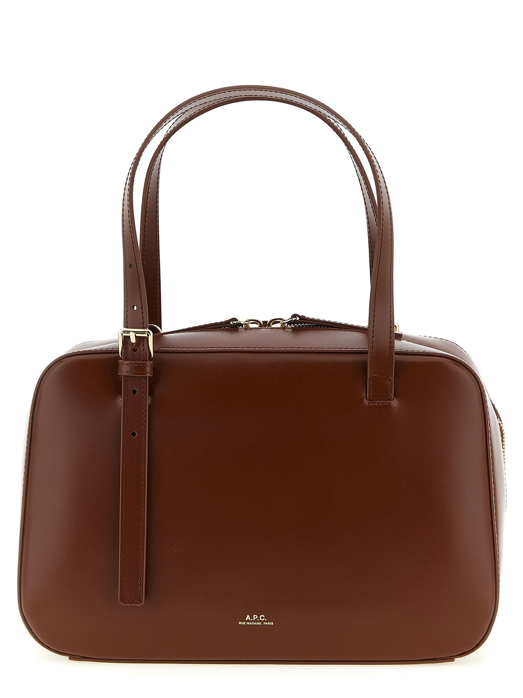 Brown Cowhide Virginie Box Handbag
