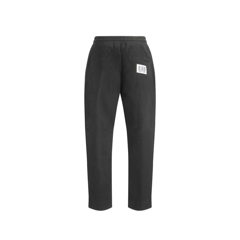 Black Cotton Jogger Pants