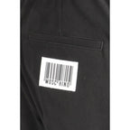 Black Cotton Jogger Pants