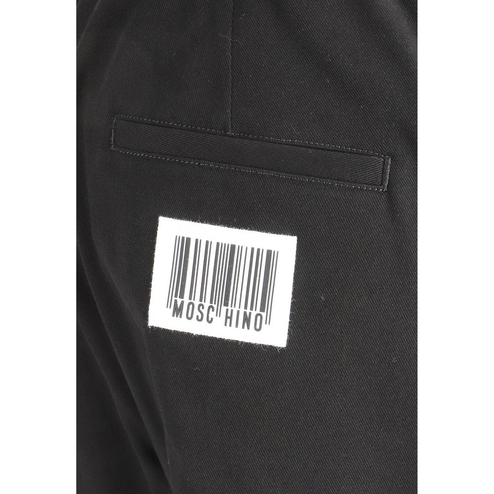 Black Cotton Jogger Pants