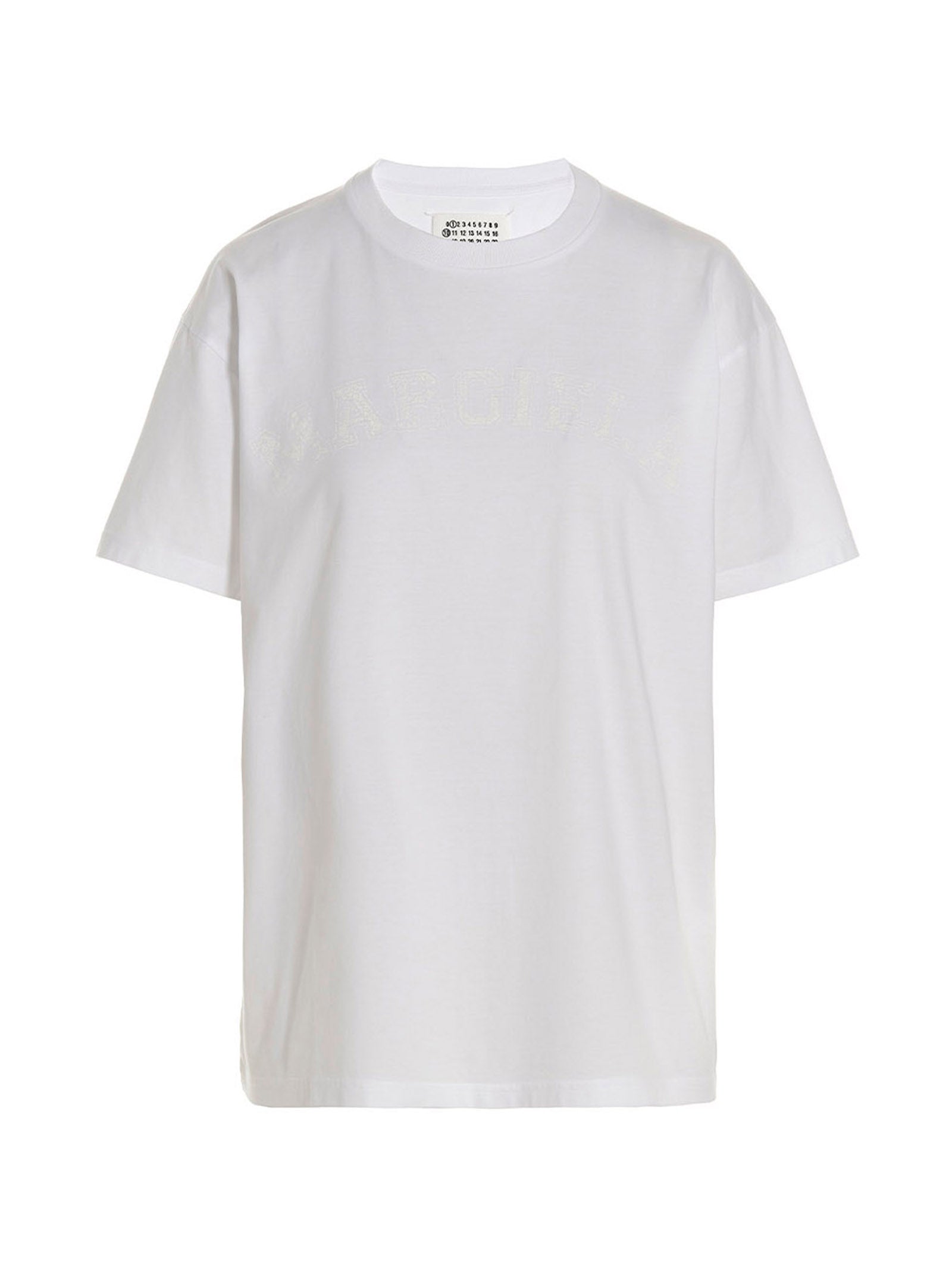 White Cotton Crewneck T-Shirt