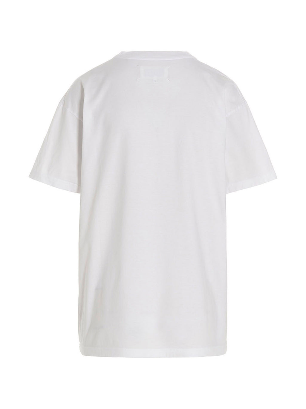 White Cotton Crewneck T-Shirt