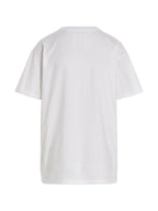 White Cotton Crewneck T-Shirt