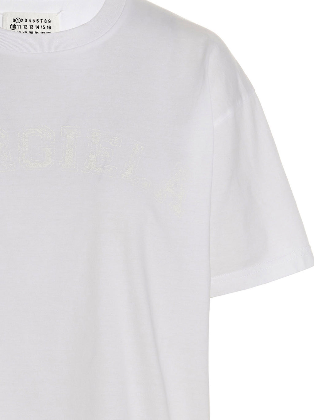 White Cotton Crewneck T-Shirt