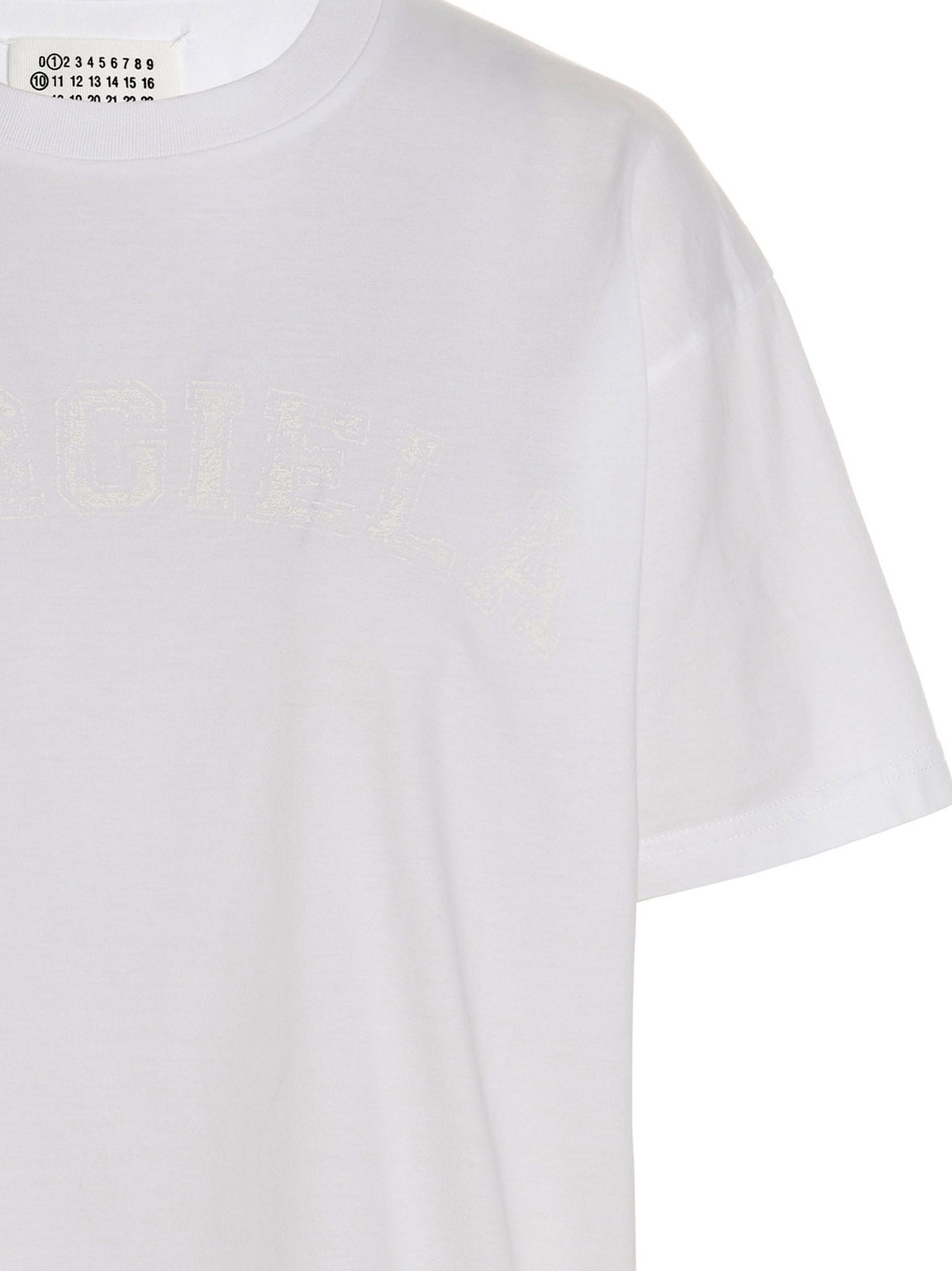 White Cotton Crewneck T-Shirt