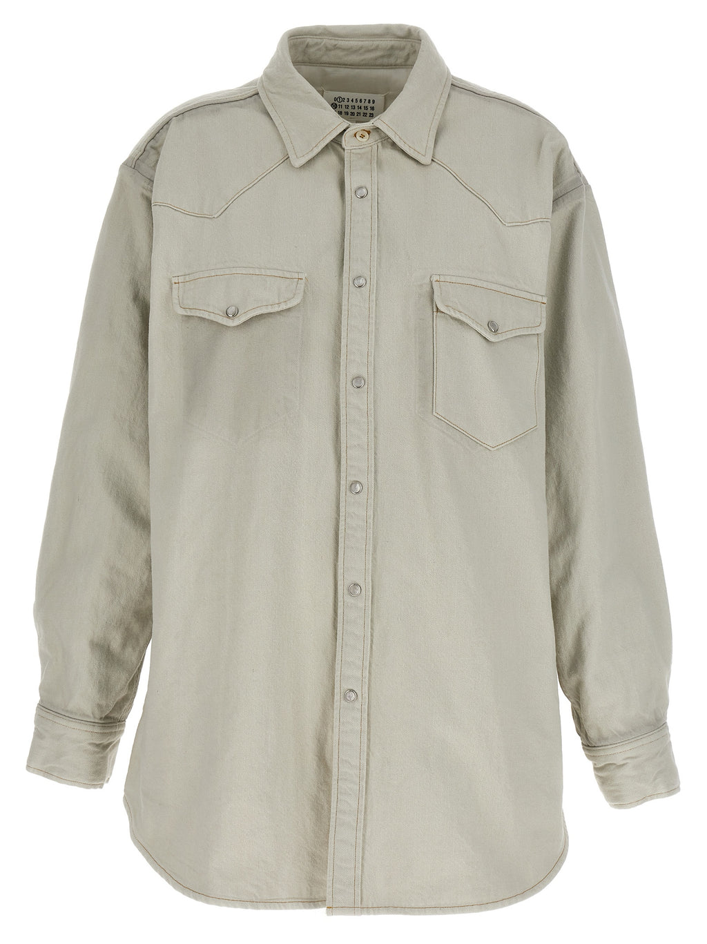 Padded Cotton Denim Overshirt