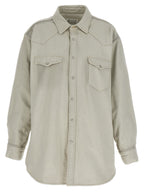 Padded Cotton Denim Overshirt