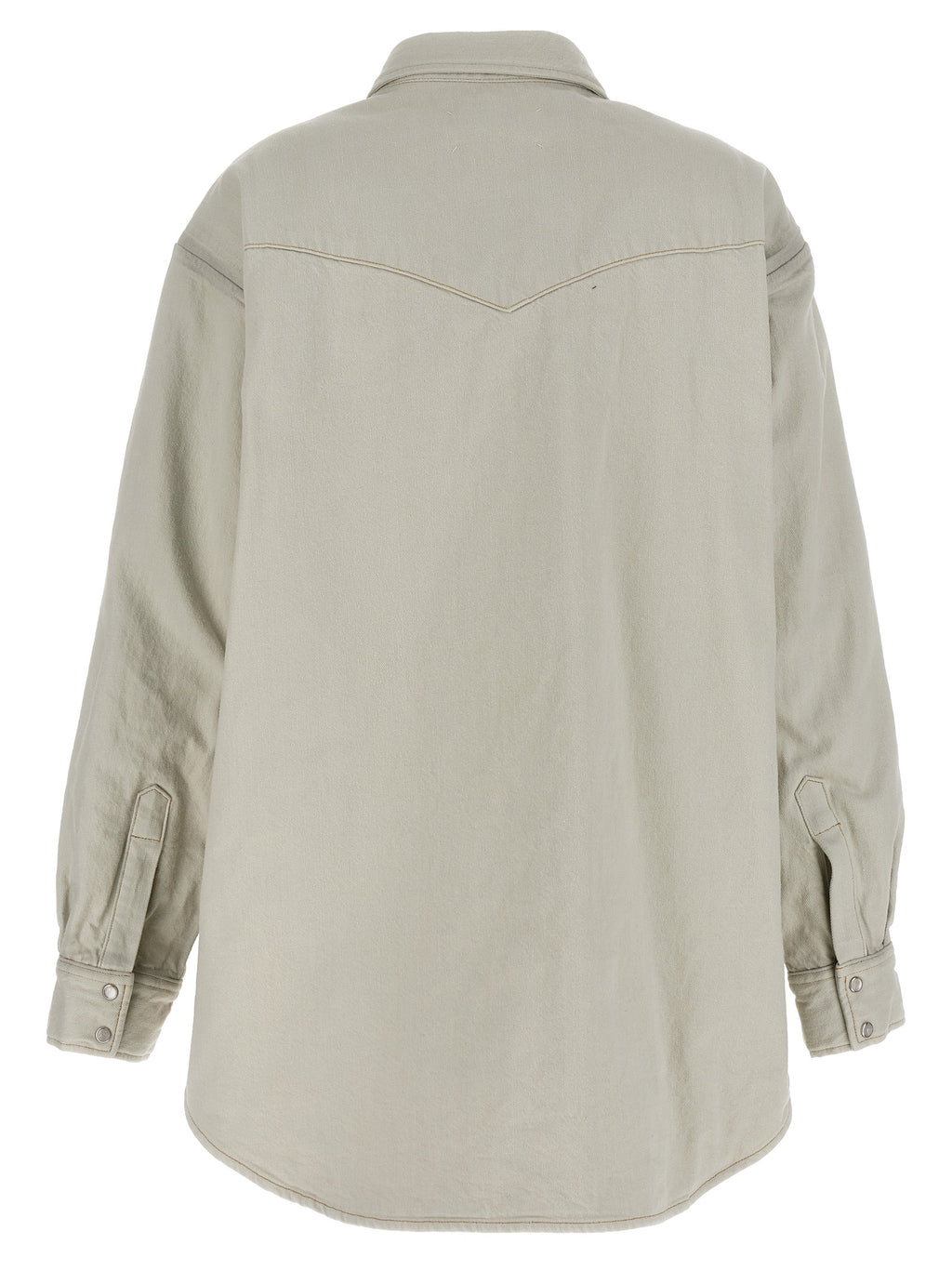 Padded Cotton Denim Overshirt