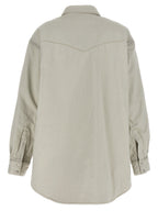 Padded Cotton Denim Overshirt