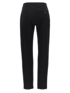 Black Stretch Wool Skinny Pants