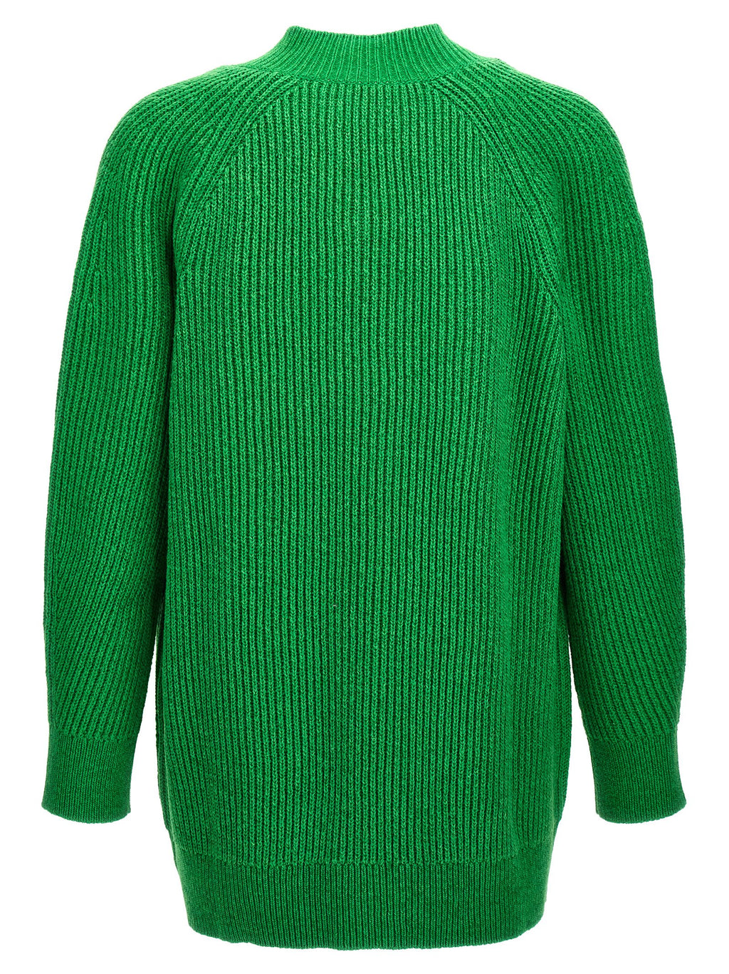 Oversized Cotton-Wool Blend V-Neck Cardigan