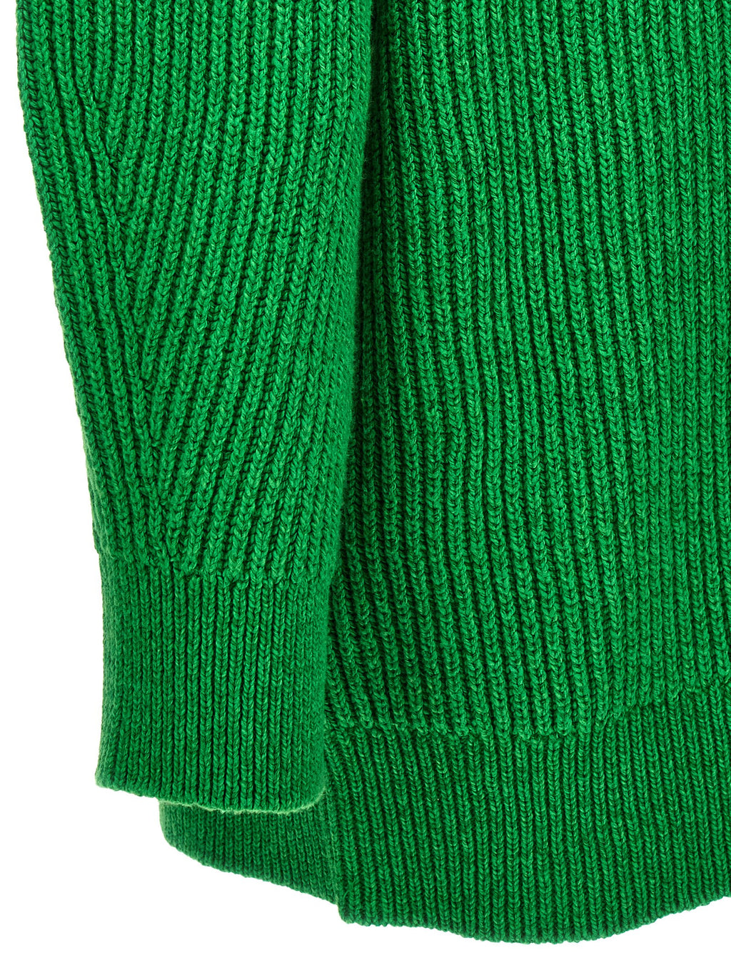 Oversized Cotton-Wool Blend V-Neck Cardigan