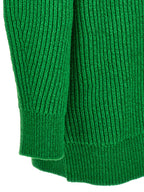 Oversized Cotton-Wool Blend V-Neck Cardigan