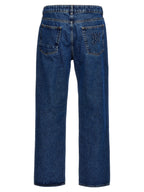 LW Monogram Cotton Straight-Leg Jeans
