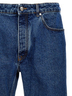 LW Monogram Cotton Straight-Leg Jeans