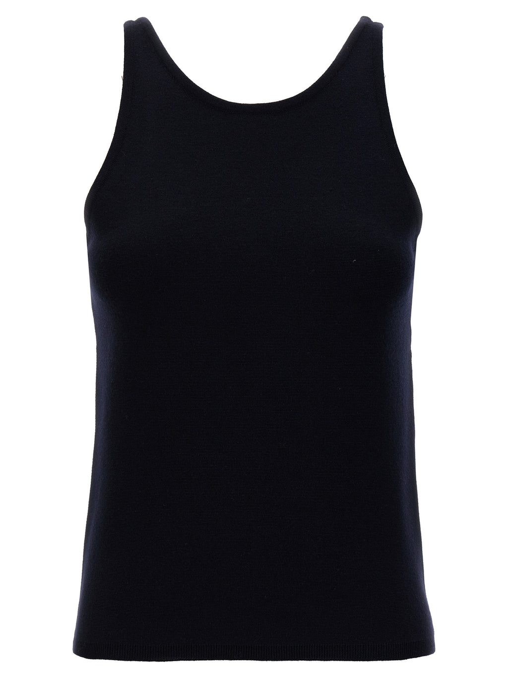 Blue Virgin Wool Tank Top