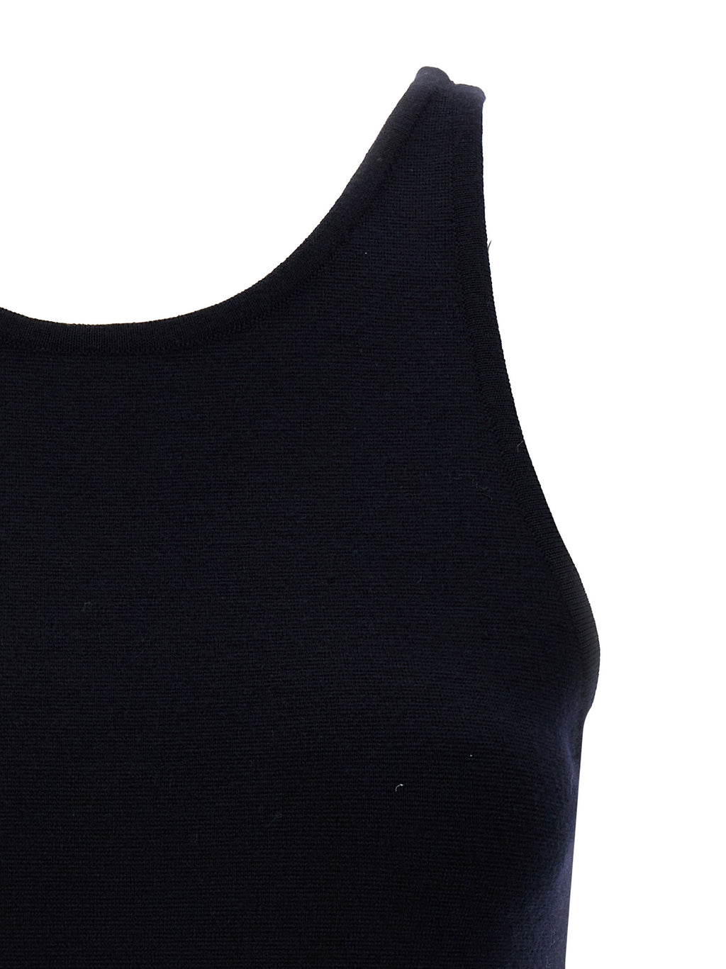 Blue Virgin Wool Tank Top