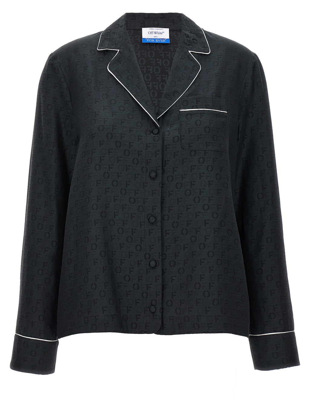 Silk‑Cotton Jacquard Shirt