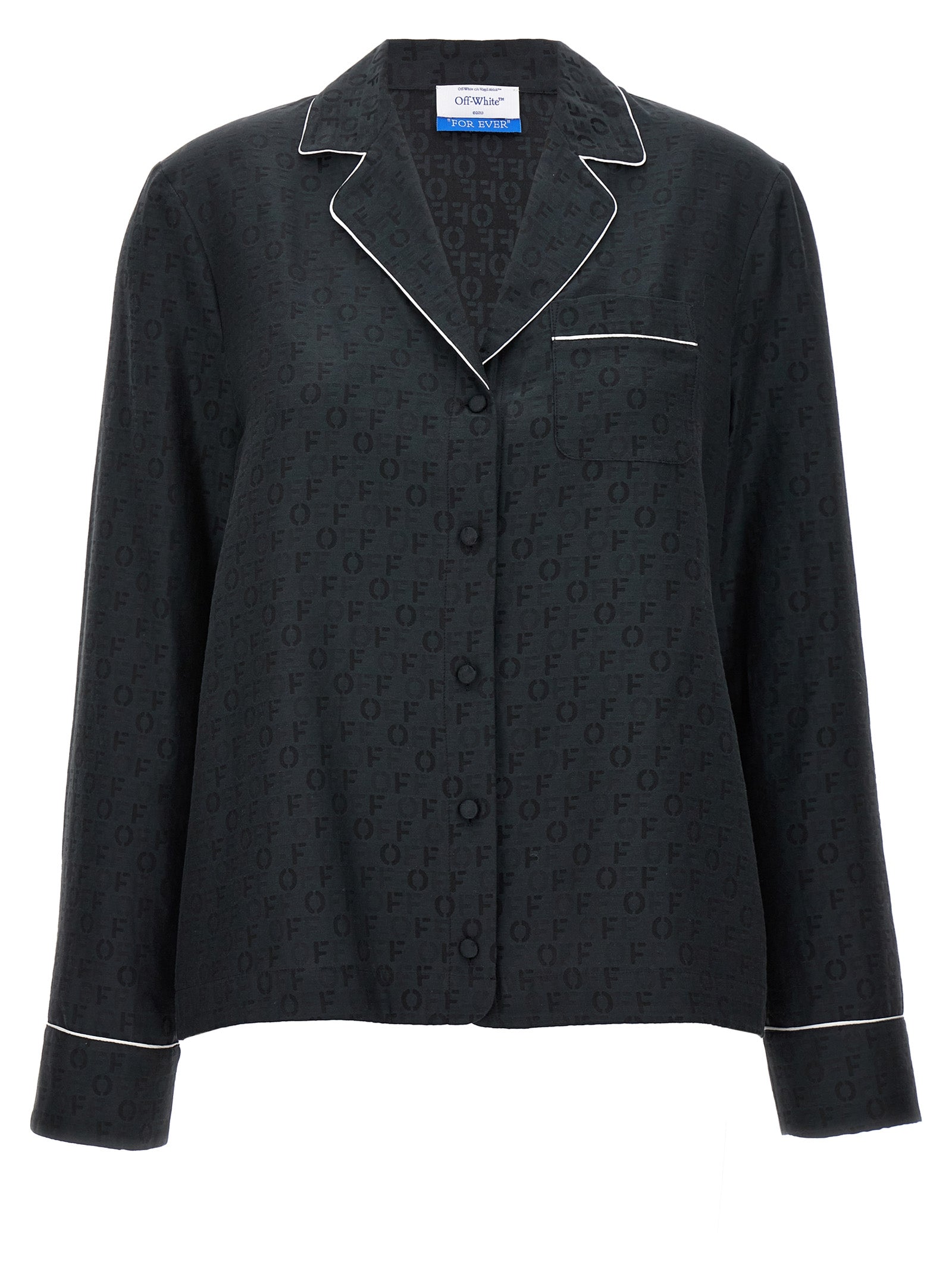 Silk‑Cotton Jacquard Shirt