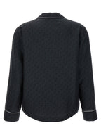 Silk‑Cotton Jacquard Shirt