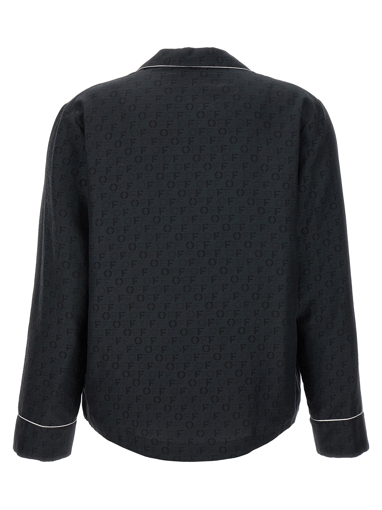 Silk‑Cotton Jacquard Shirt